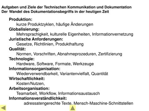 Ppt Aufgaben Und Ziele Der Technischen Kommunikation Und