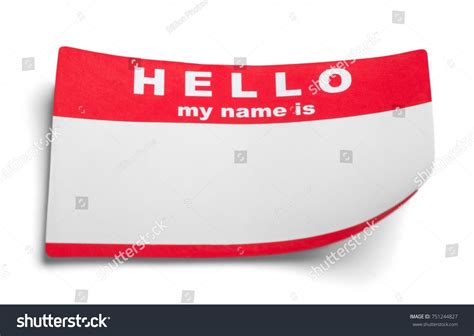 Blank Name Tag Stock Photo 751244827 | Shutterstock