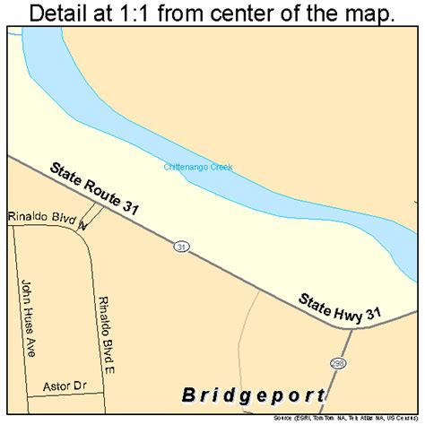 Bridgeport New York Street Map 3608147