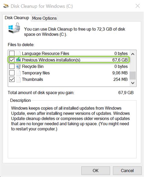 How To Delete Windows Old Disk Cleanup Previous Windows Installations