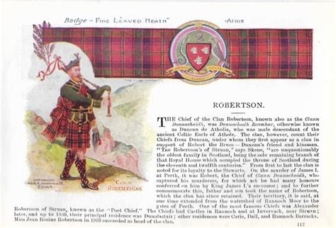 Vintage 1930 S Scottish Clan Tartan Print Robertson Badges Etsy UK