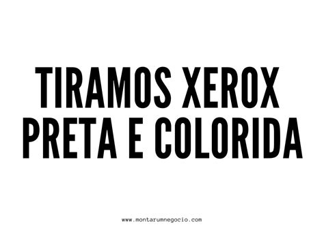 Propaganda de xerox e impressão Ideias para divulgar