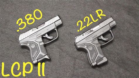 Ruger Lcp Ii 22lr Vs 380 Youtube