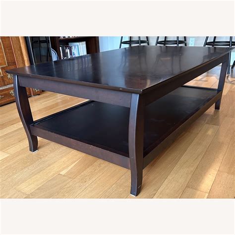 Crate & Barrel Solid Wood Coffee Table - AptDeco