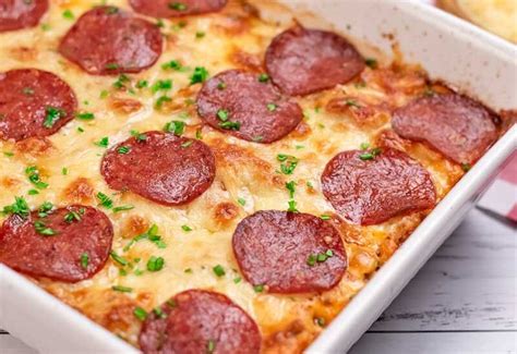 Keto Pepperoni Pizza Casserole Keto And Low Carb Recipes