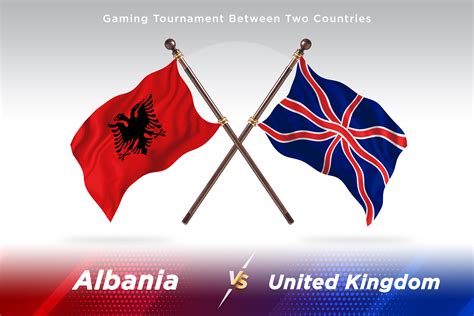 Albania Versus United Kingdom Flag Graphic by shahsoft · Creative Fabrica