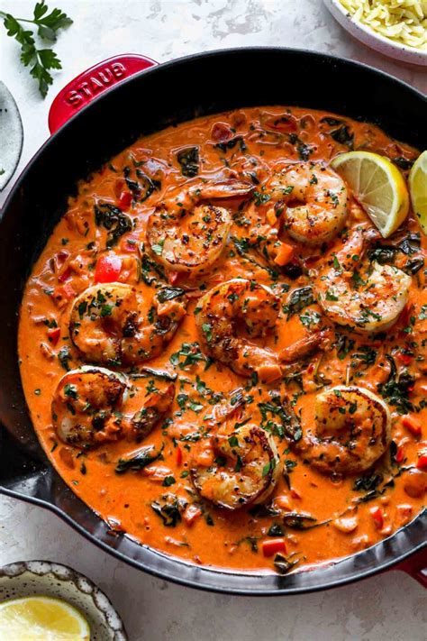 Creamy Garlic Paprika Shrimp Skillet Dishing Out Health