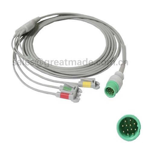 China Compatible Biolight A3 A5 A6 A8 Q5 ECG Cable With Leadwiresie