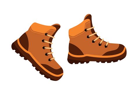 A Pair Of Shoes For Hiking Camping Walking Tourist Trekking Boots