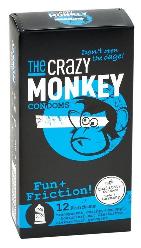 The Crazy Monkey Kondome The Crazy Monkey Condoms Funfriction 12 Pcs