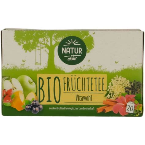 ROKSH Tee NATUR AKTIV Bio Früchtetee Vitawohl 40g