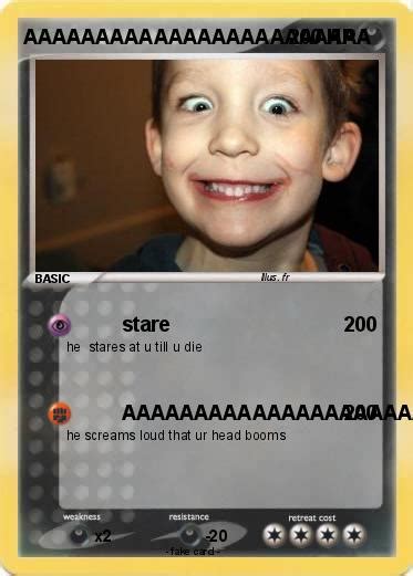 Pokémon Aaaaaaaaaaaaaaaaaaaaaaaa 1 1 Stare My Pokemon Card