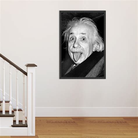 Amanti Art Albert Einstein Funny Face - Single Picture Frame Photograph ...