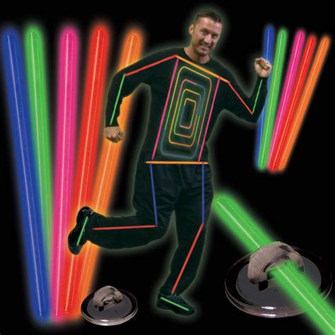 How To Make A Glowstick Stick Costume Glow Stick Party Light Up Costumes Glow Costume