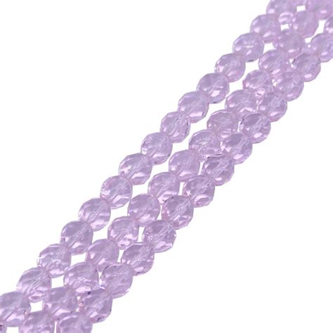 Mm Czech Faceted Round Glass Bead Crystal Ab The Bead Shop