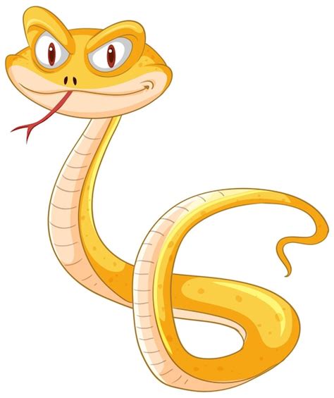 Ilustração alegre de uma cobra de desenho animado Vetor Grátis