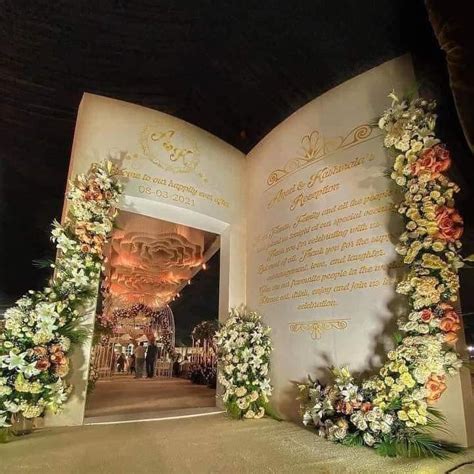 Pin By Hala El Ders On Accessories Wedding Entrance Decor Wedding