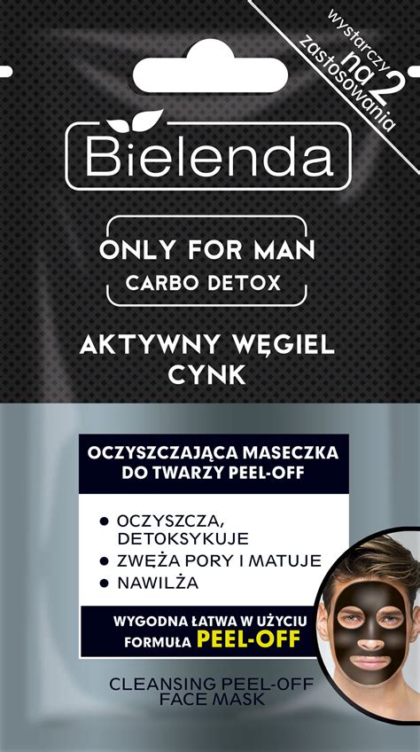 ONLY FOR MEN Oczyszczająca maseczka do twarzy PEEL OFF Bielenda