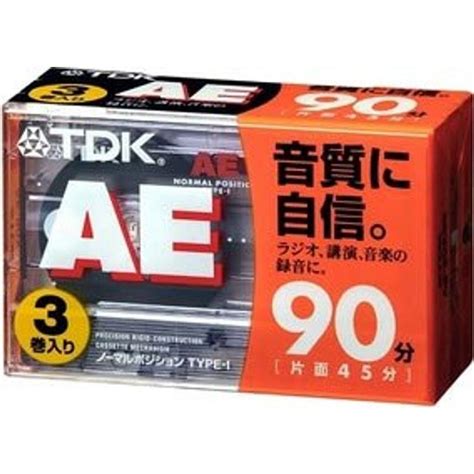 Tdk オーディオカセットテープ Ae 90分3巻パック Ae 90x3g 20231226140157 00003きらきら美らshop3