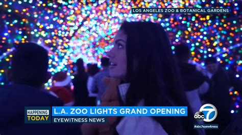 LA Zoo Lights display opens for the holiday season - ABC7 Los Angeles