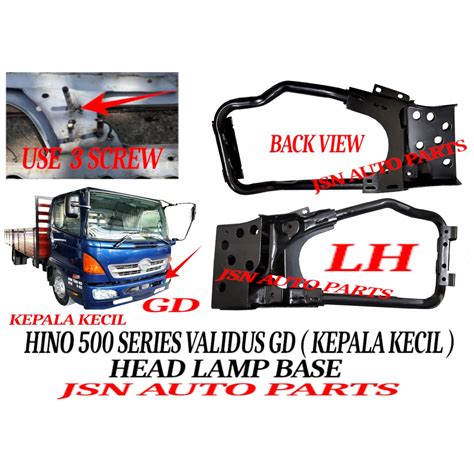 J109S08 HEAD LAMP BASE BUMPER BRACKET HINO 500 VALIDUS GD KEPALA