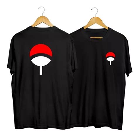 Playera Clan Uchiha Naruto Sasuke Anime Doble Estampado Moda Mercadolibre