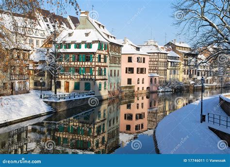 The Strasbourg Town During Winter Stock Image Image Of Tourism