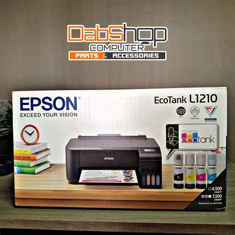 Epson Ecotank L1210 A4 Ink Tank Printer Shopee Philippines