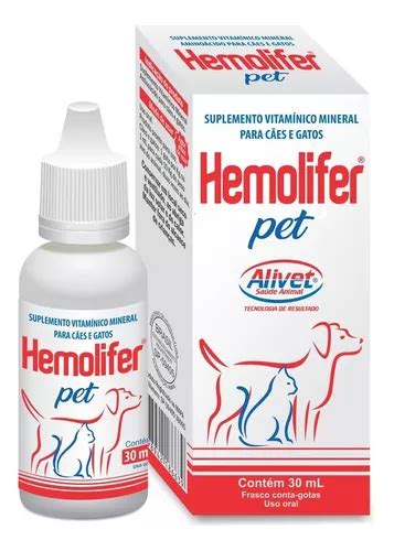 Hemolifer Pet Suplemento Vitamínicos Cães E Gatos 30 Ml Parcelamento