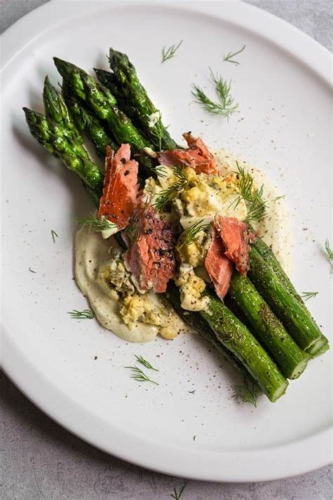 Asparagus With Smoked Salmon And Gribiche