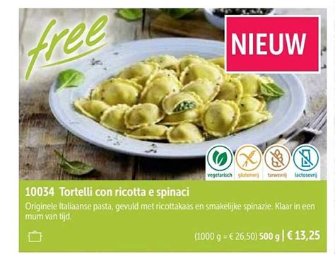 Tortelli Con Ricotta E Spinaci Aanbieding Bij Bofrost 1Folders Nl