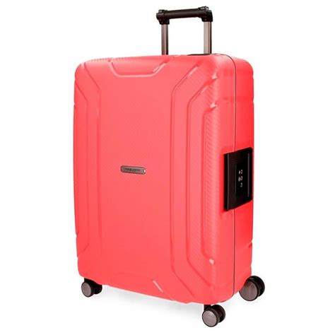 Mala Trolley De Viagem Grande Cm Rodas Spinner Movom Newport Vermelho