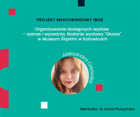 Projekt Mentoringowy Organizowanie Dost Pnych Wystaw Szanse I