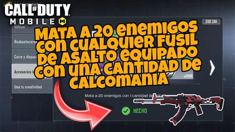 MATA A 20 ENEMIGOS Con Cualquier Fusil De Asalto Equipado Con Una