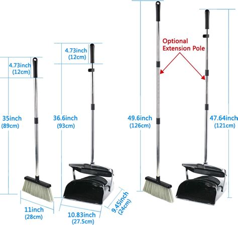 Juego De Escoba Y Recogedor Para El Hogar Con Tapa Recogedor Vertical