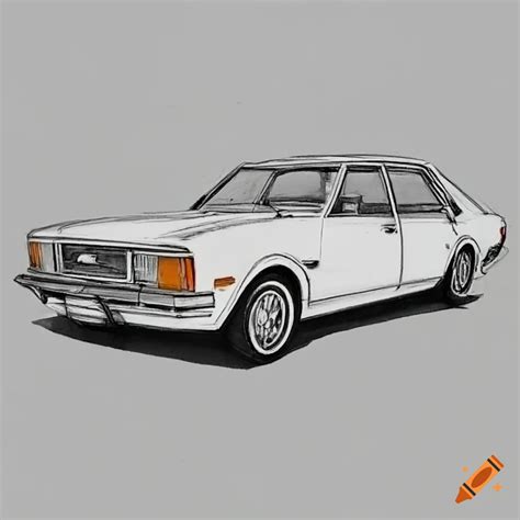 Pencil Drawing Of Ford Granada On Craiyon