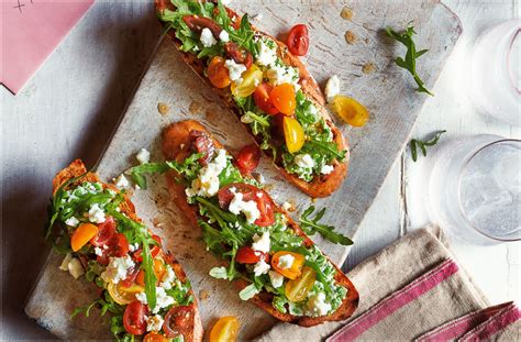 Pea And Tomato Bruschetta Recipe Italian Recipes Tesco Real Food