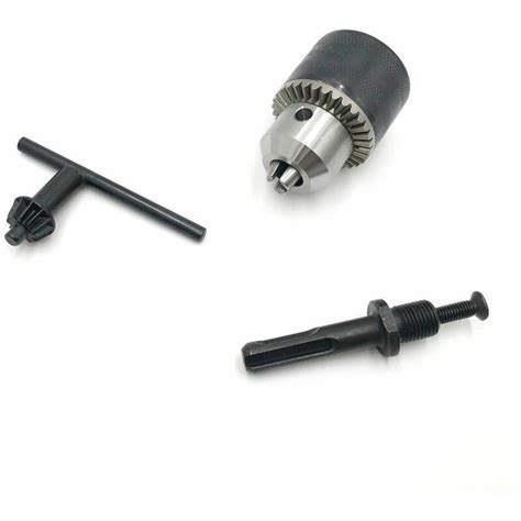 Mandrin métal à clé 1 5 à 13 mm UNF 1 2 20 adaptateur SDS Plus