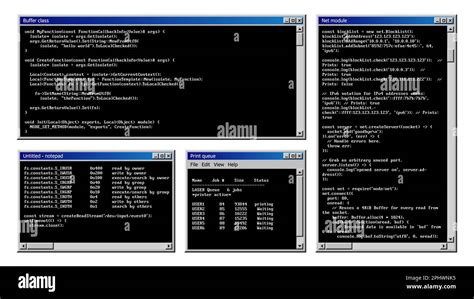 Vintage Pc Software Windows Interface Vector Old Program Desktop