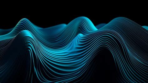 Premium Ai Image Abstract Smooth Wave Lines Background