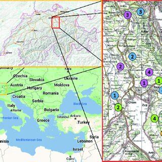 Map Showing The Locations Of The 16 Sites Forest Communities 7a 26f G