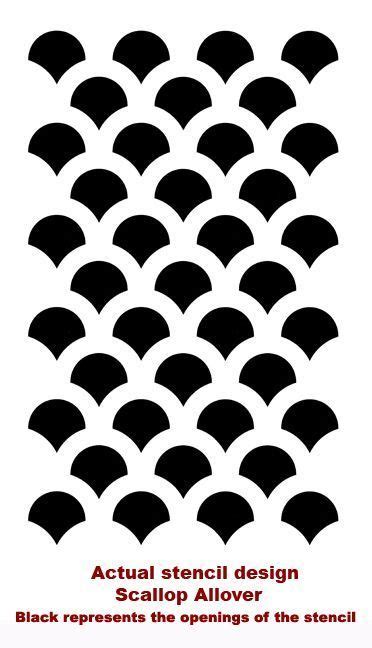 Scallop Stencil Stencils Stencil Pattern Stencil Template