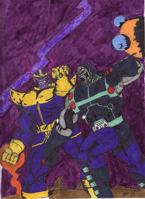 Thanos Vs. Darkseid v.2 by QBZ on deviantART | Darkseid, Marvel vs ...