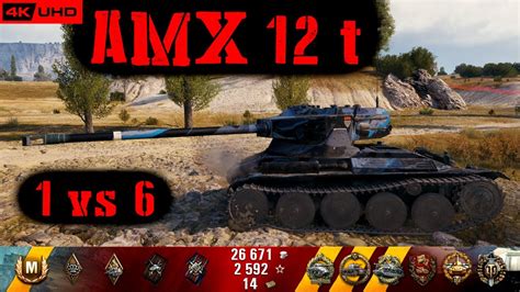 World Of Tanks Amx T Replay Kills K Dmg Patch Youtube