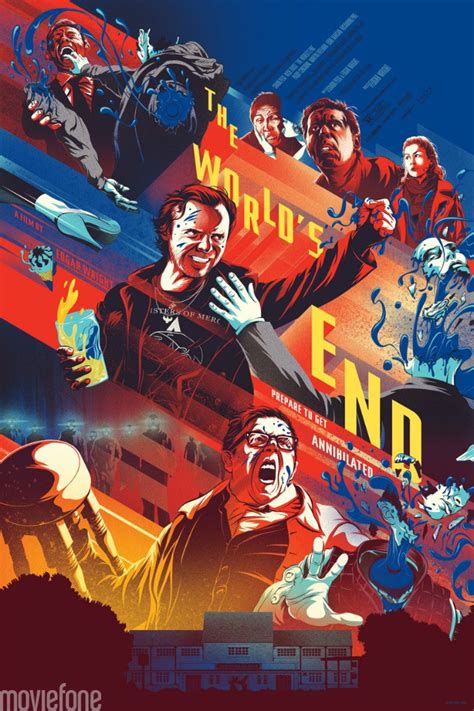 THE WORLD'S END Mondo Poster by Kevin Tong. THE WORLD'S END Stars Simon ...