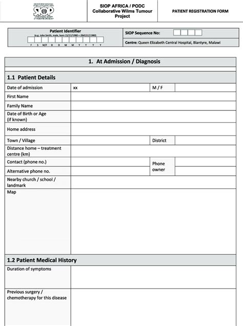 Two Pages Of The Case Record Form As An Example Download Scientific Diagram