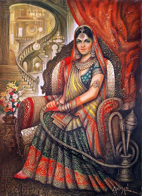 Indian Women Painting Indian Paintings Woman Painting