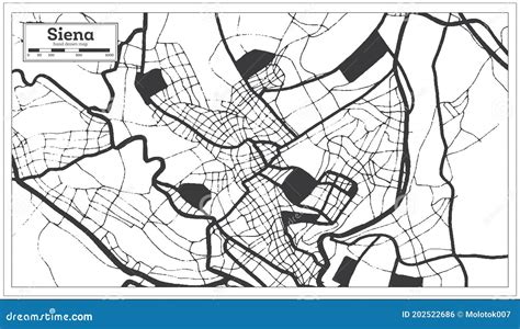 Outline Siena Padua And Como Italy City Skyline Set With Blue