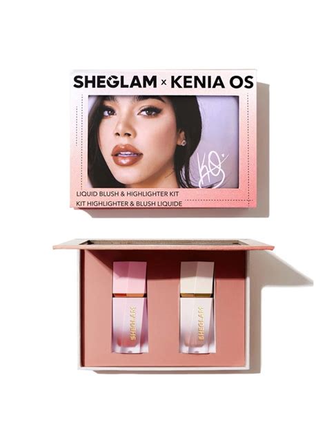 Sheglam X Kenia Os Colorete L Quido Iluminador Moda De Mujer