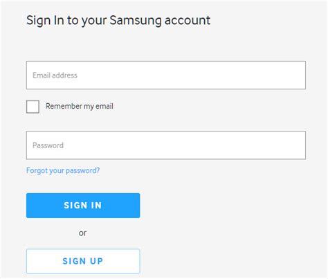 Samsung Account Createloginrecoverdelete